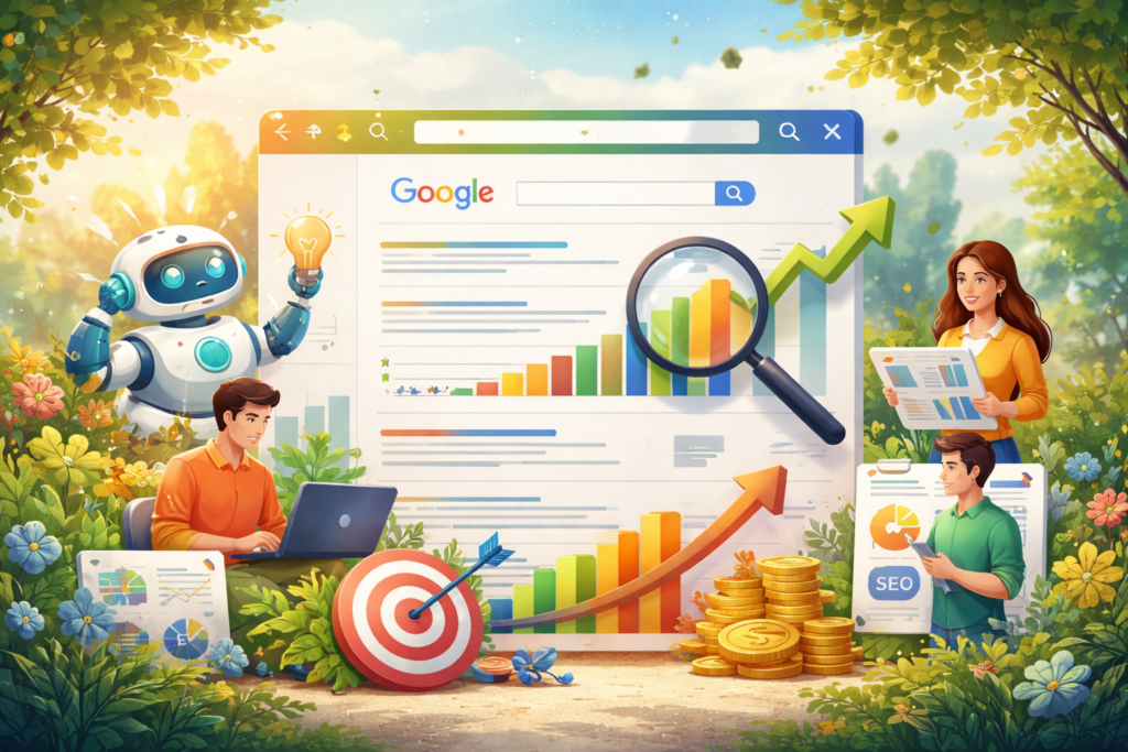 AI-driven SEO boosting Google search rankings