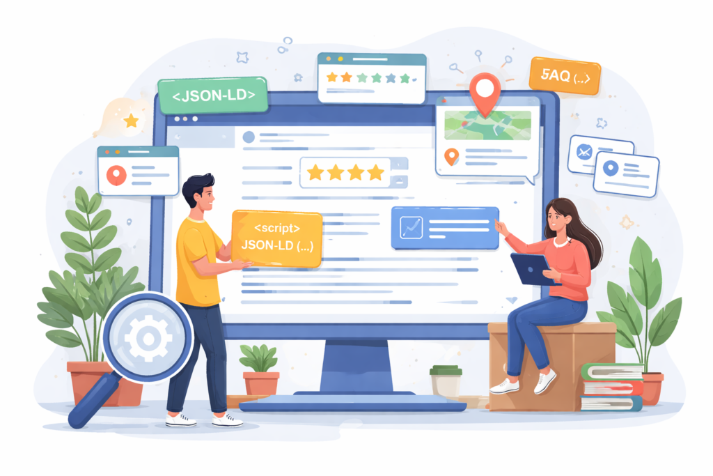 Developers implementing structured data markup