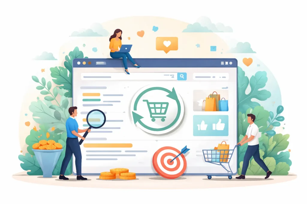 Users re-engaged through targeted search advertising visuals