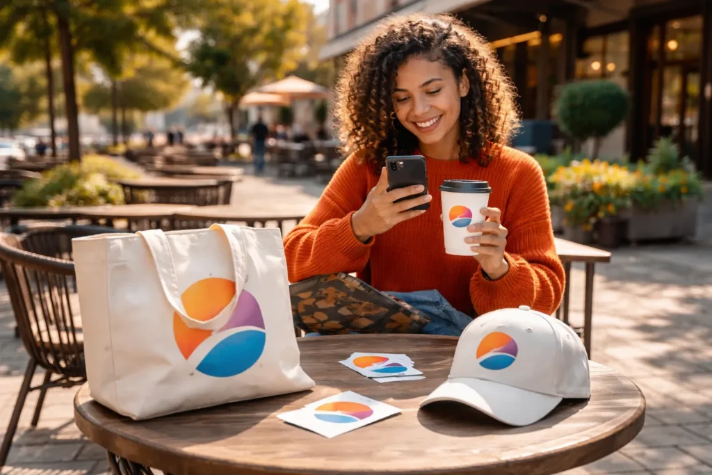 Branded items boosting casual outdoor engagement