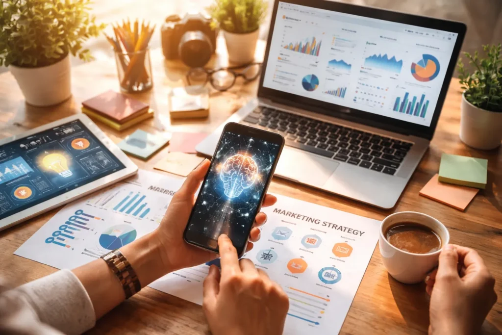 AI-powered digital marketing analytics workspace