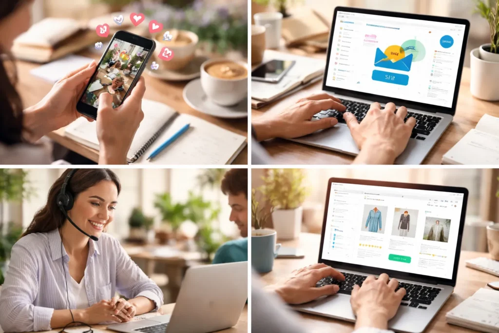 Integrated digital marketing and support workspace