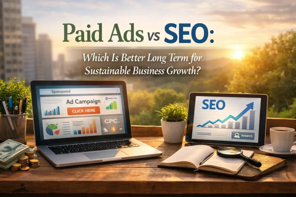 Digital marketing comparison: Paid Ads vs SEO