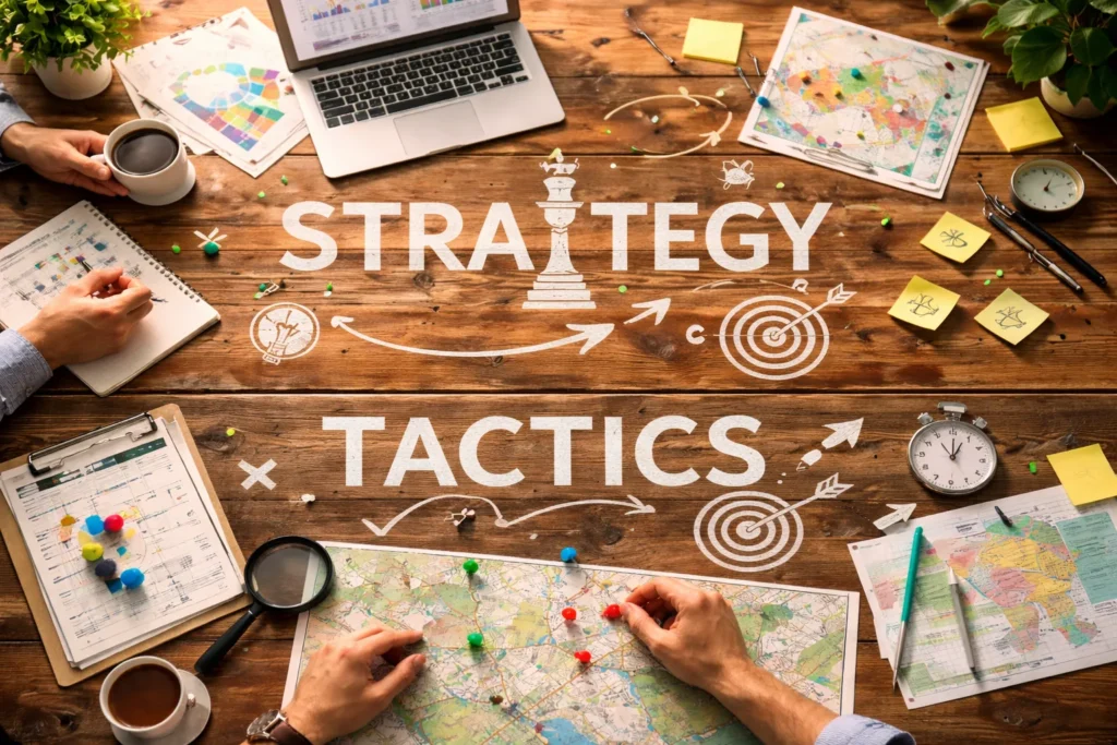 Strategic planning and tactical execution workspace overview