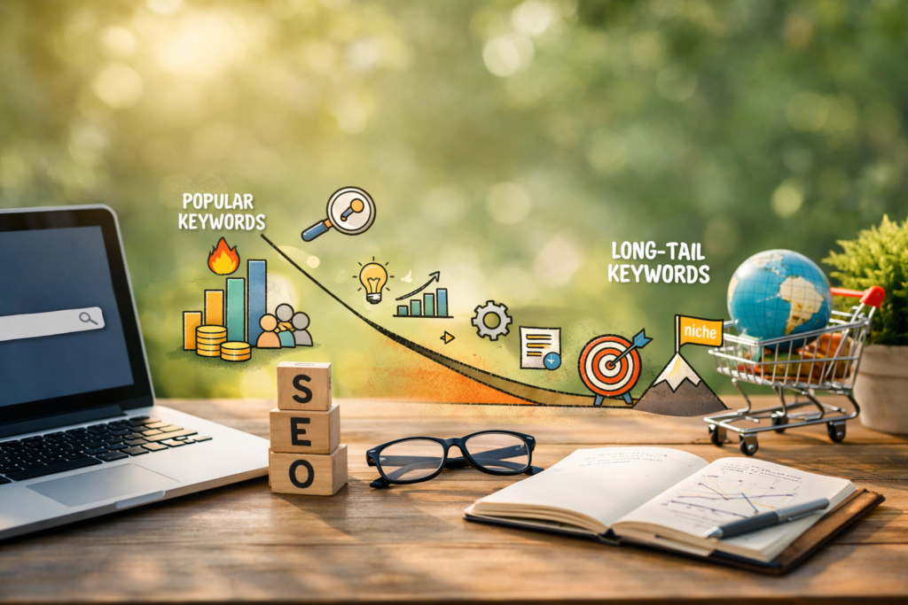 Targeted long-tail keyword strategy driving qualified traffic