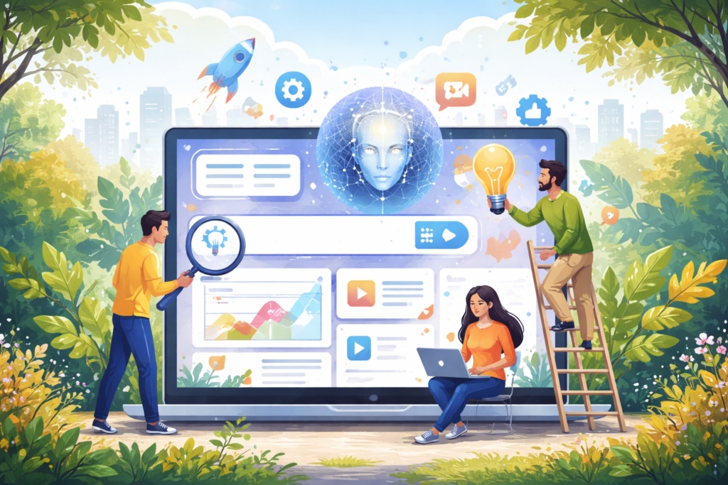 Team optimizing AI-powered search interface