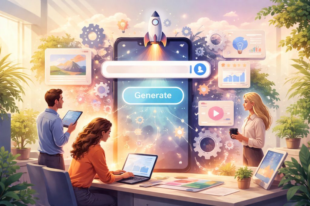 Team optimizing search with AI tools