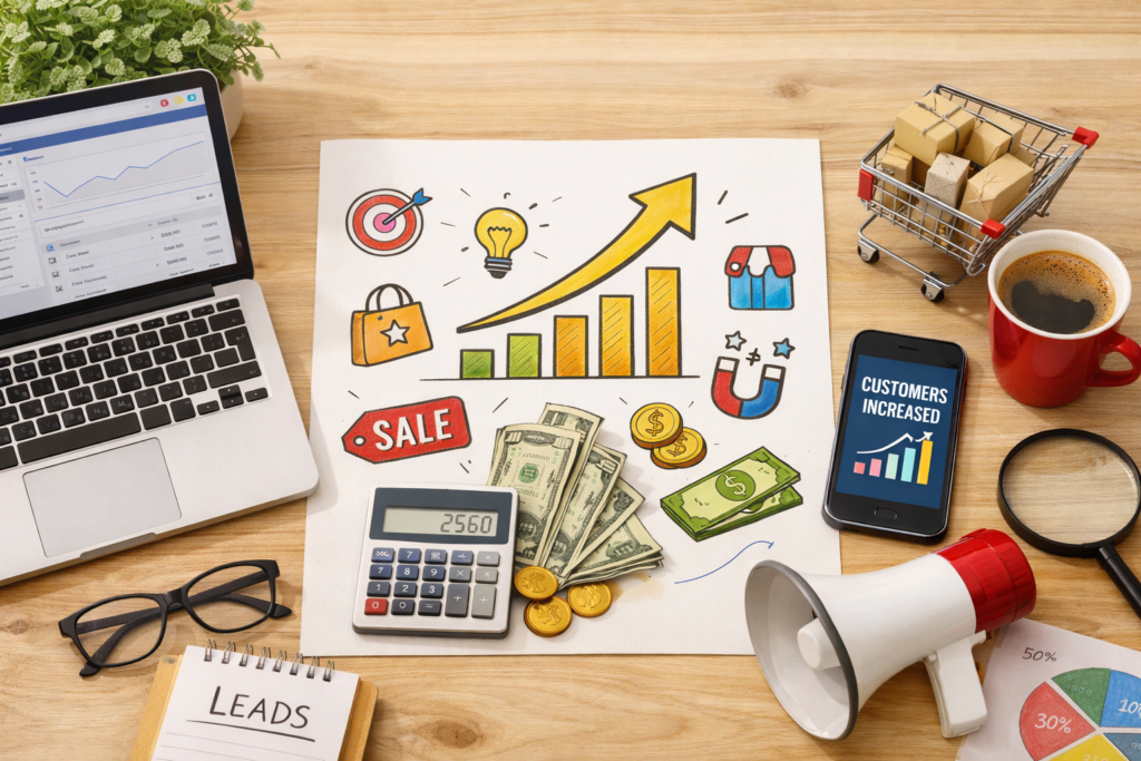Small business growth with digital marketing tools