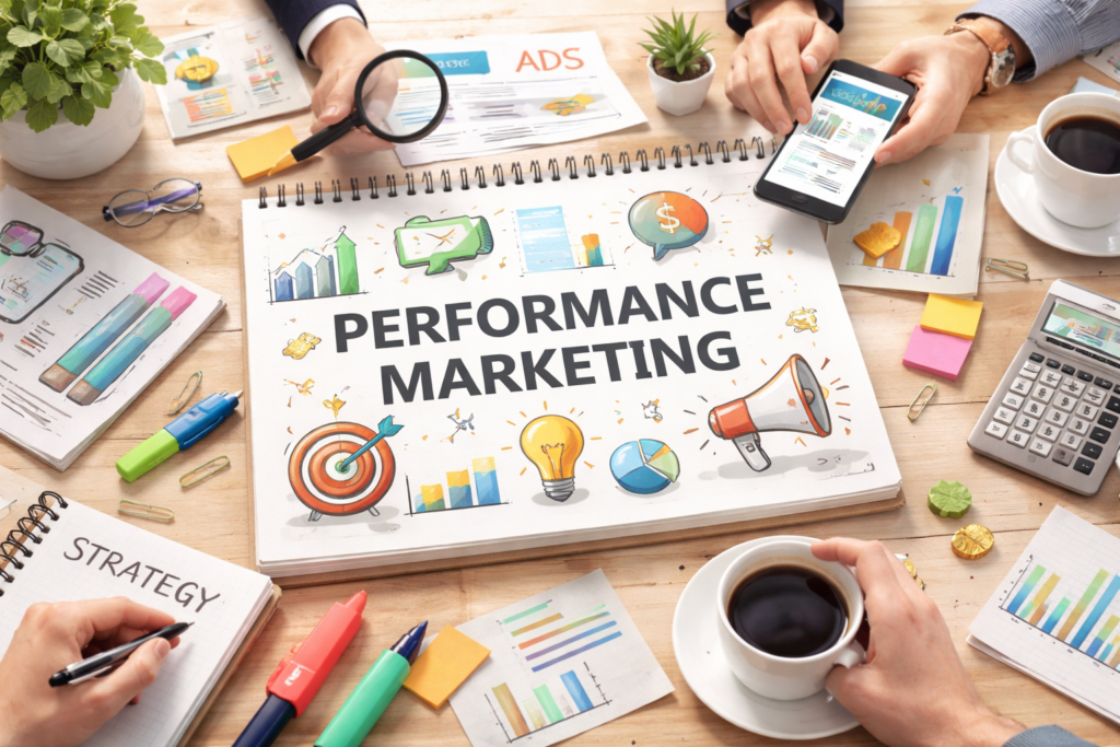 Performance marketing strategy planning workspace