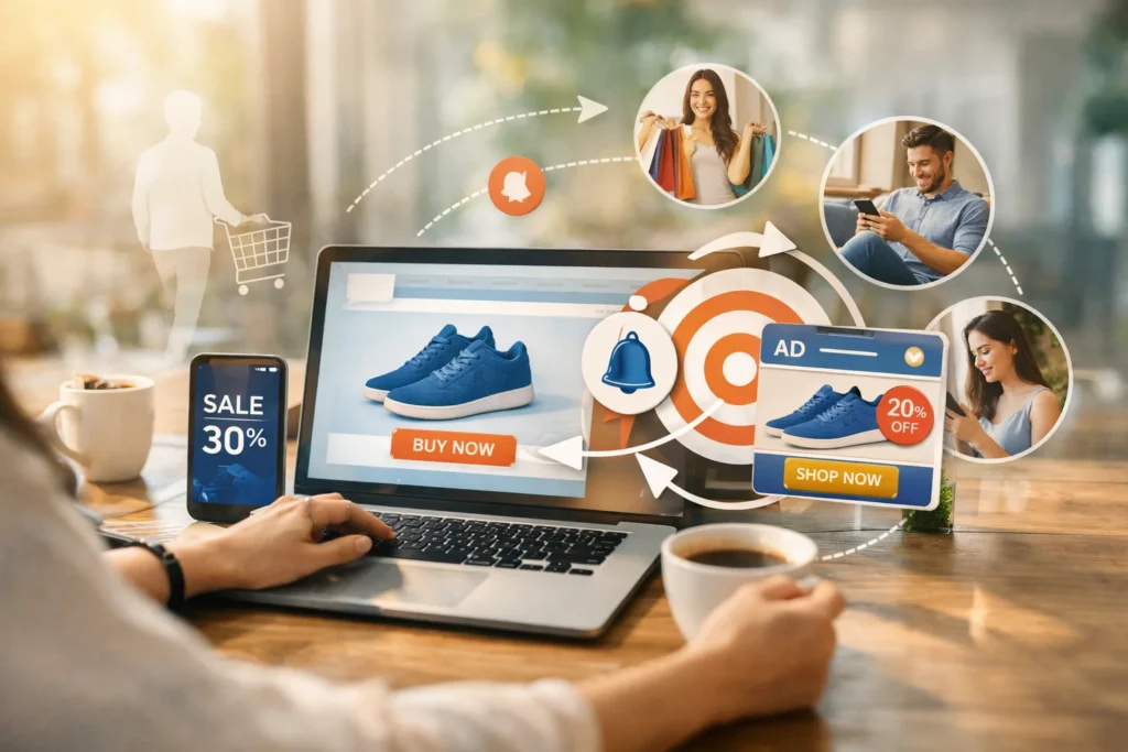 Woman analyzing digital remarketing on devices

Do you like this personality?