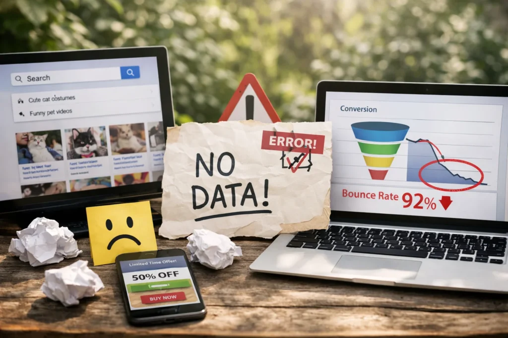 Broken analytics dashboard and irrelevant traffic alerts