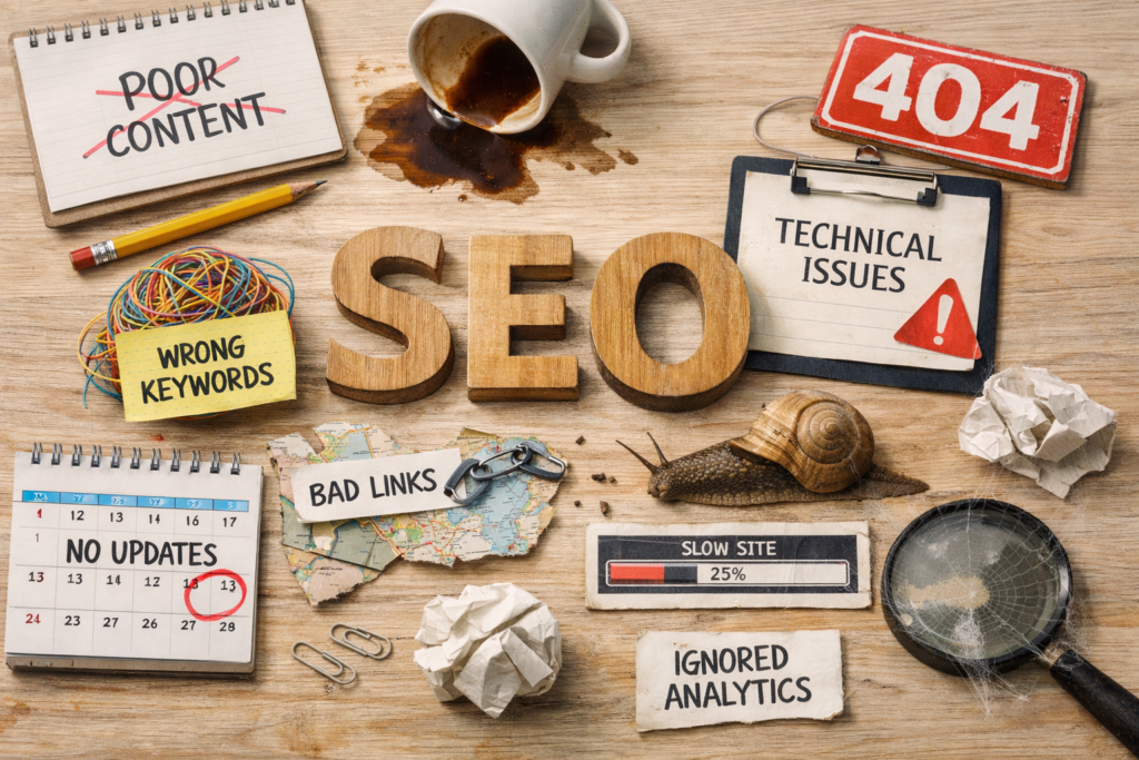 SEO mistakes that limit growth