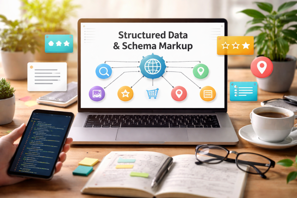 Structured data enhancing SEO visibility