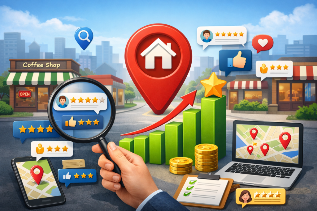 “How reviews help improve local search rankings”