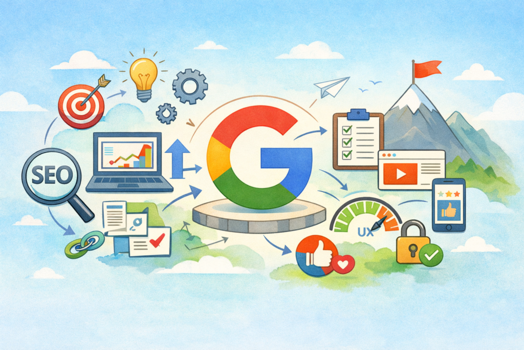 SEO strategy aligned with Google algorithm
