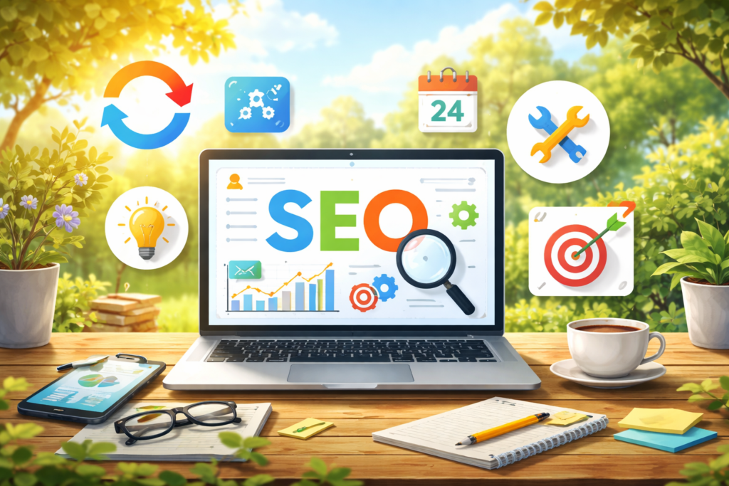 Regular SEO optimization and performance monitoring