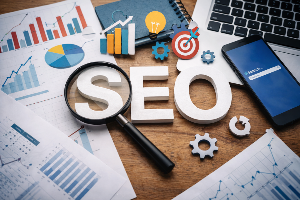 SEO strategy with analytics and tools