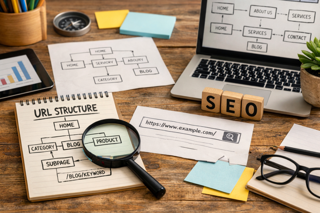 "Optimized website structure and URLs"