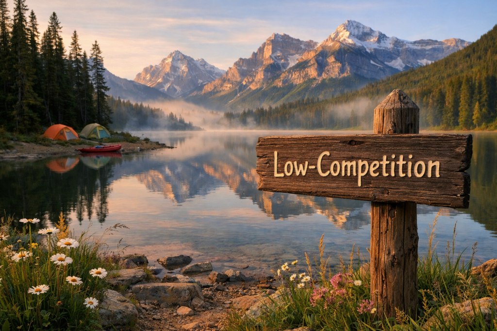 Low-competition market opportunity landscape