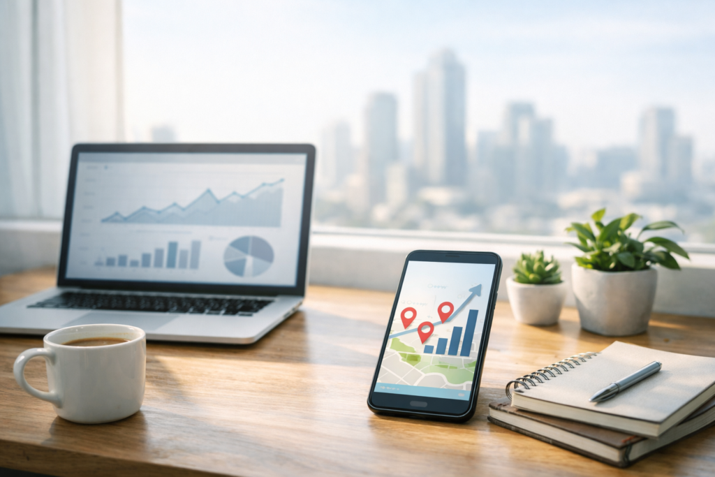 Concept image showing how SEO helps websites get more traffic.